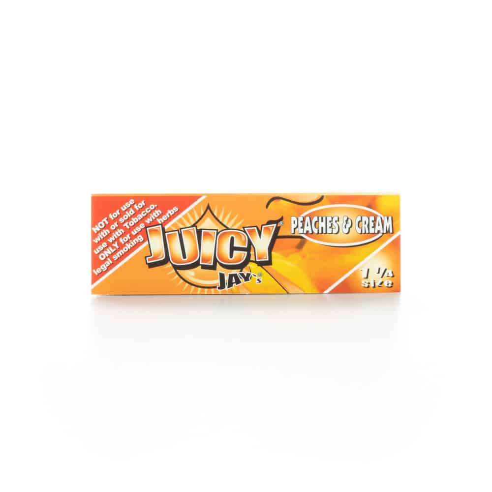 Juicy Jay's - Peaches and Cream Flavored Rolling Paper - 1 1/4