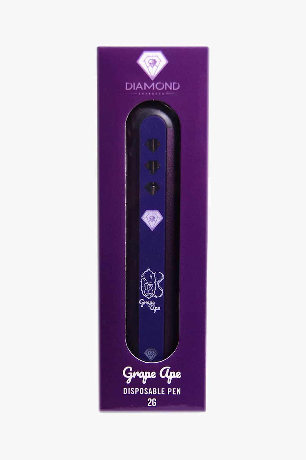 Diamond Concentrates – Grape Ape - THC Disposable Pen (2 Grams)