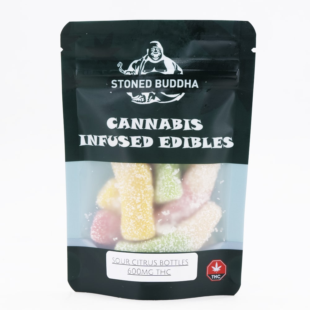 Stoned Buddha - THC Sour Citrus Bottles - 75MG (600MG)