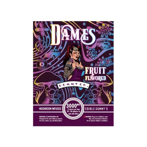 Dames Gummy Co. - Green Apple Mushroom Gummies - 3000 MG