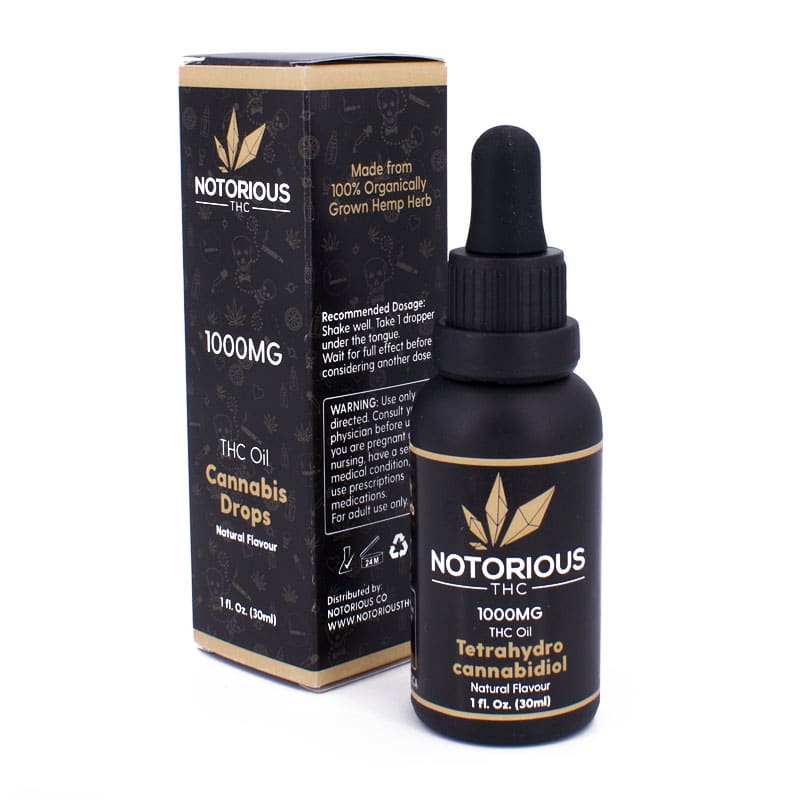 Notorious - THC Tincture - 30ml (1000MG)