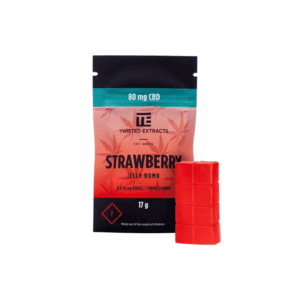 Twisted Extracts - Strawberry CBD Gummies - 10mg (80MG)